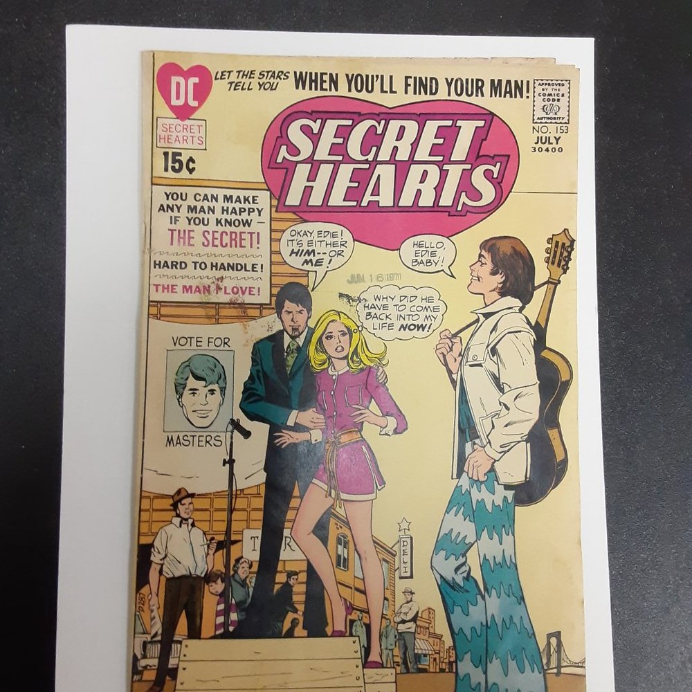SECRET HEARTS  #153 (JULY 1971), ART BY JACK KATZ   COLLECTIONS INSERT